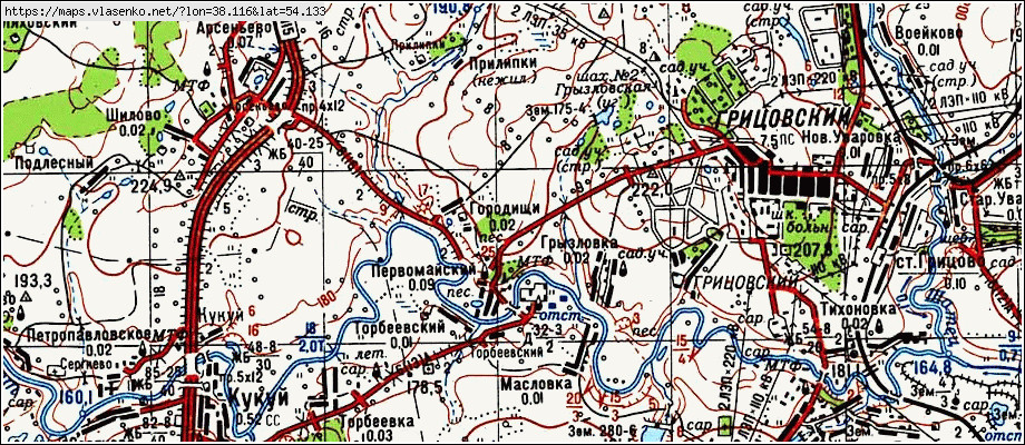 Карта веневского района с населенными пунктами