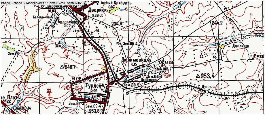 Карта воловского района липецкой области