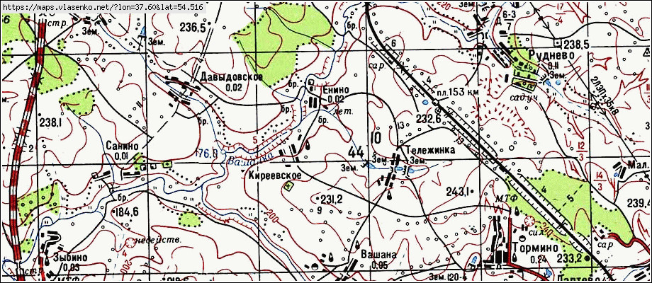 Карта ясногорский район