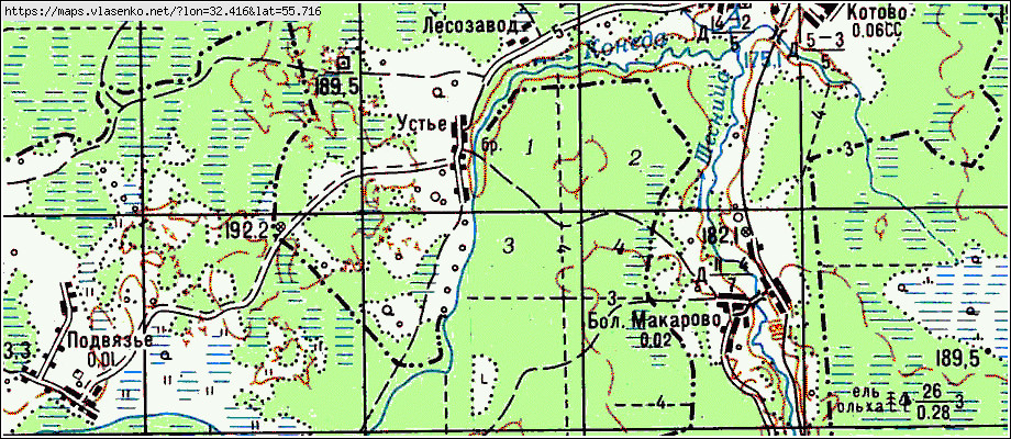 Бельского района карта