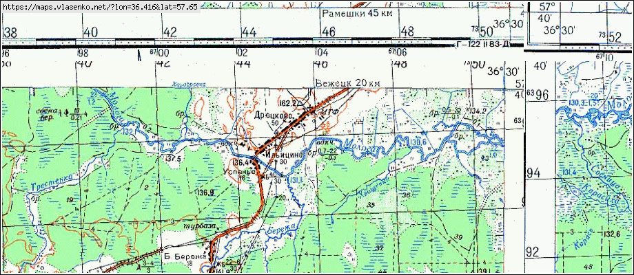 Карта бежецкого района тверской области