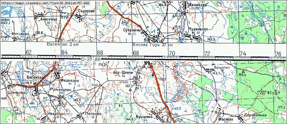 Карта бежецкого района тверской области с деревнями