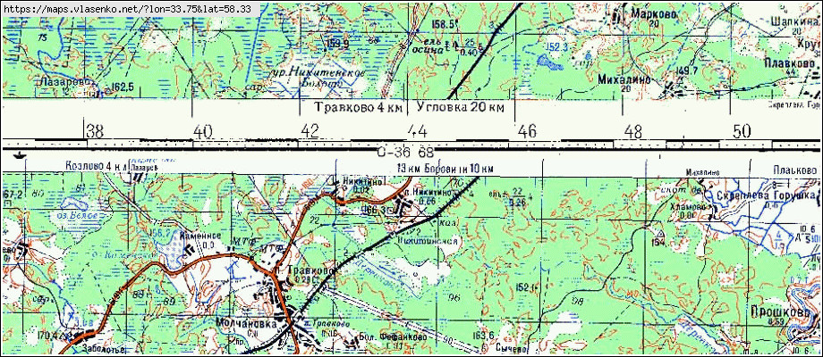 Карта бологовского района