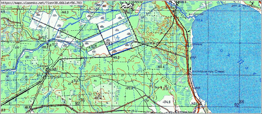 Карта калязинского района тверской области с деревнями и дорогами