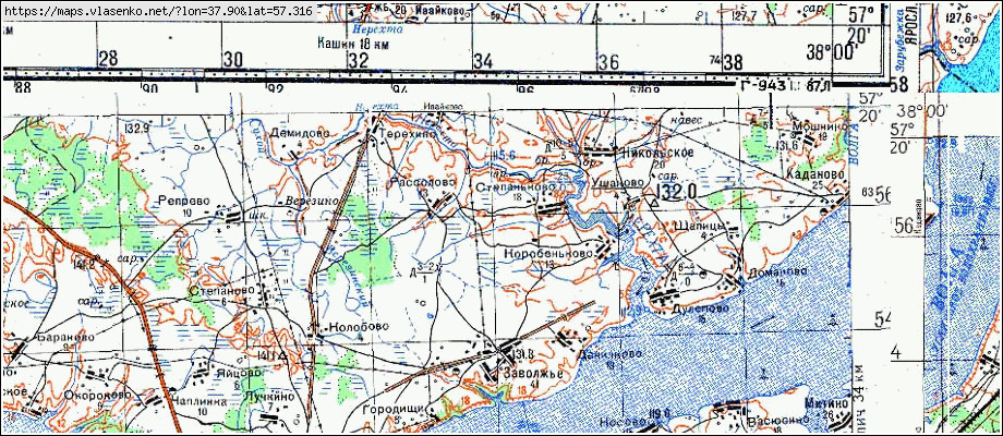 Карта кашинский район тверская область карта