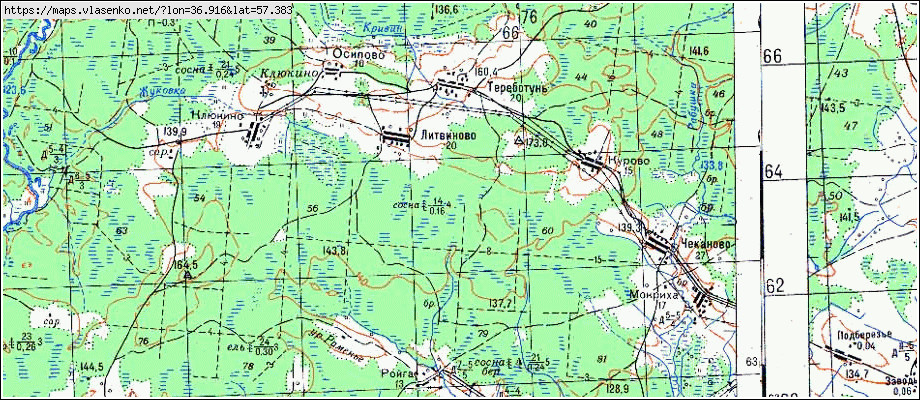 Карта кашинского района тверской области