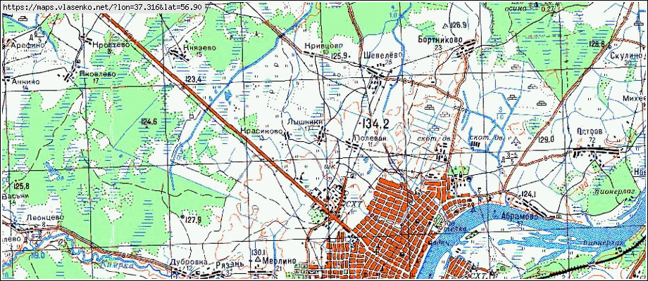 Карта кимрского района спутниковая