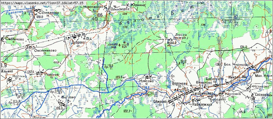 Карта кимрский район с деревнями
