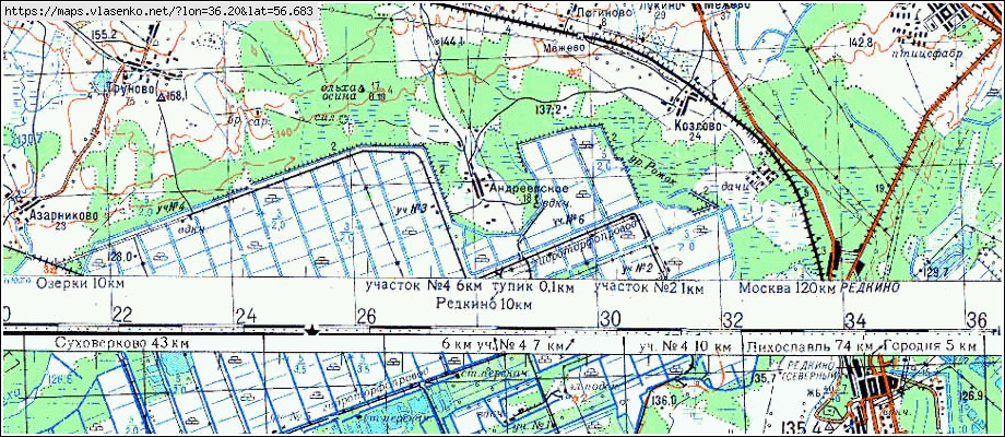 Поселок андреевский карта