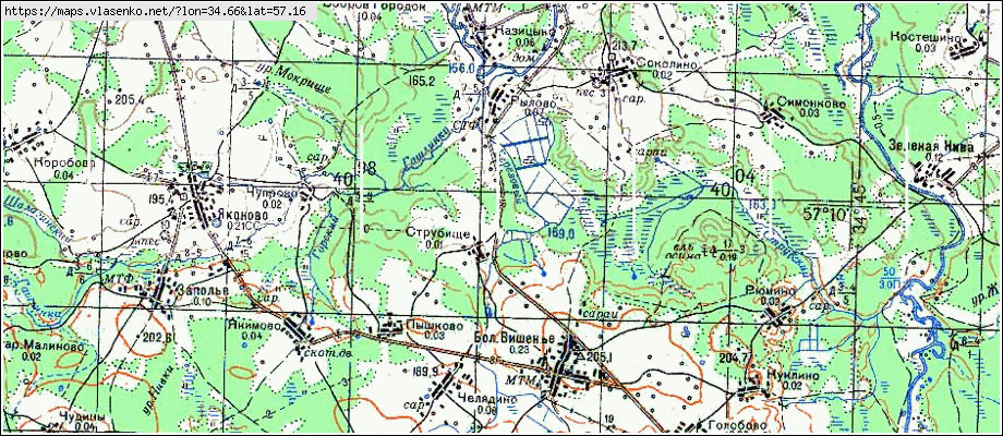 Карта торжокского района со спутника в реальном времени