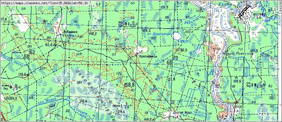 Карта лесное тверской области