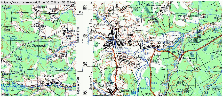 Карта пгт лесной верхнекамского района кировской области