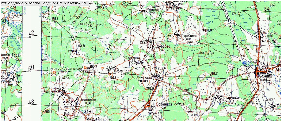 Карта дуброво московская область