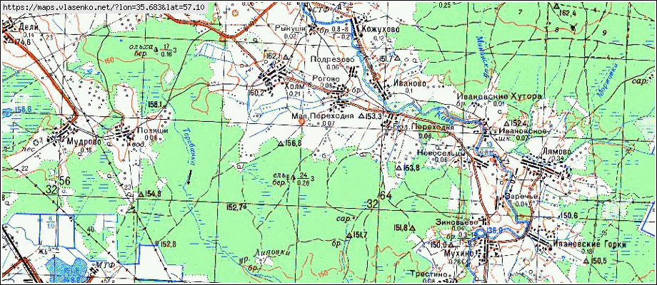 Карта тверской области лихославльского района тверской области