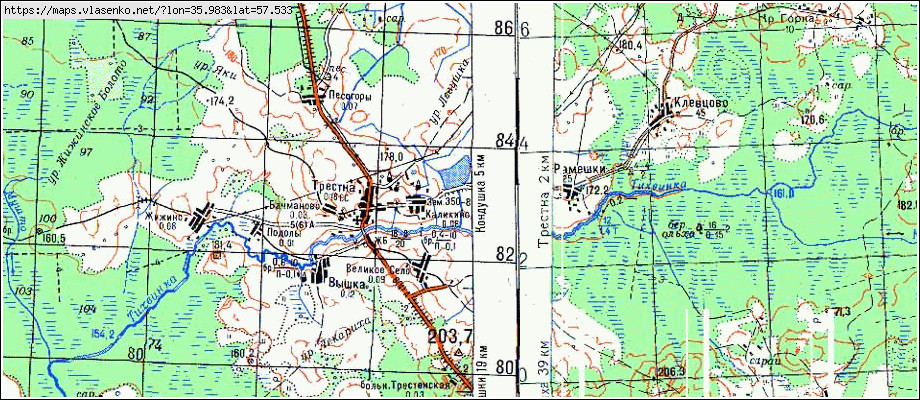 Карта каликино нижегородская область