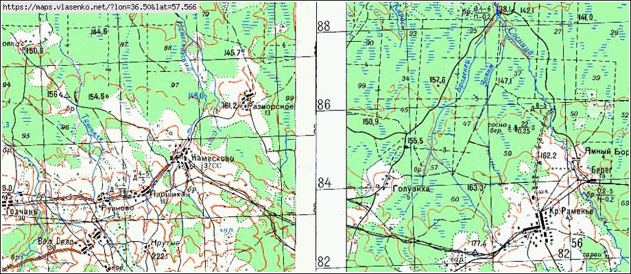 Карта максатихинского района с деревнями