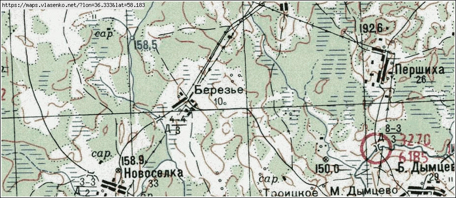 Карта тверская область молоковский район