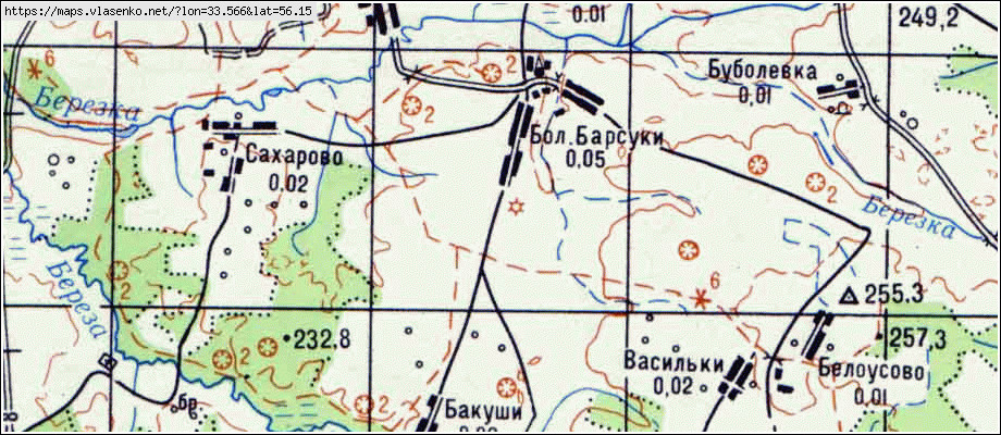 Карта района оленинского района тверской области