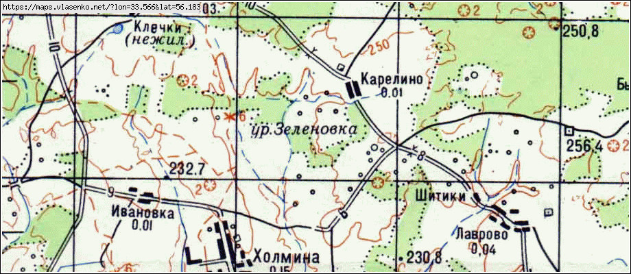 Карта района оленинского района тверской области