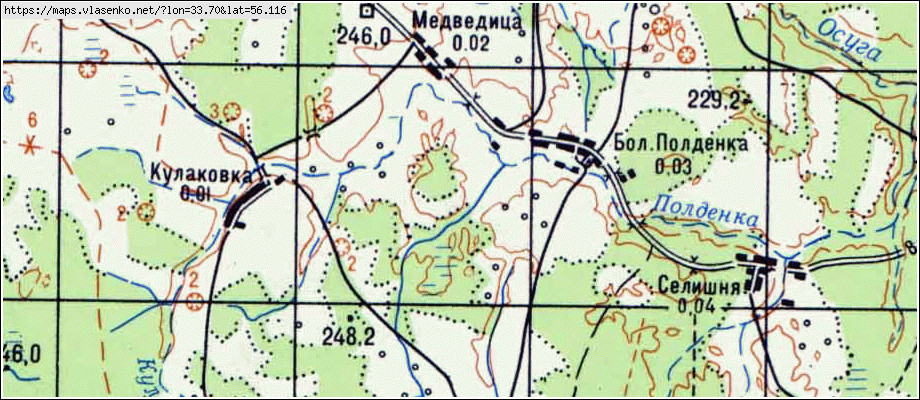 Медведица река карта