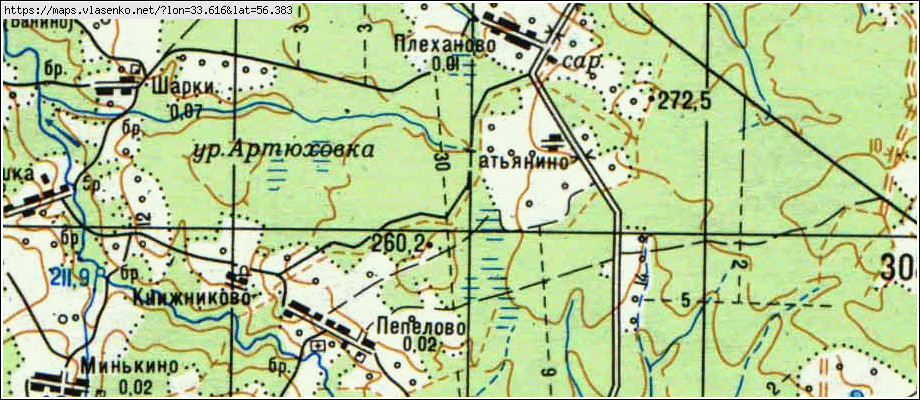 Карта оленинского района калининской области 1942 года