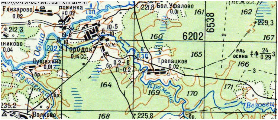 Карта оленинского района тверской области 1942 года