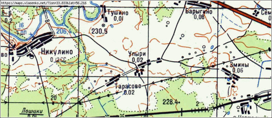 Карта оленинского района тверской области 1942 года