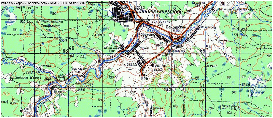 Карта района осташковского района тверской области