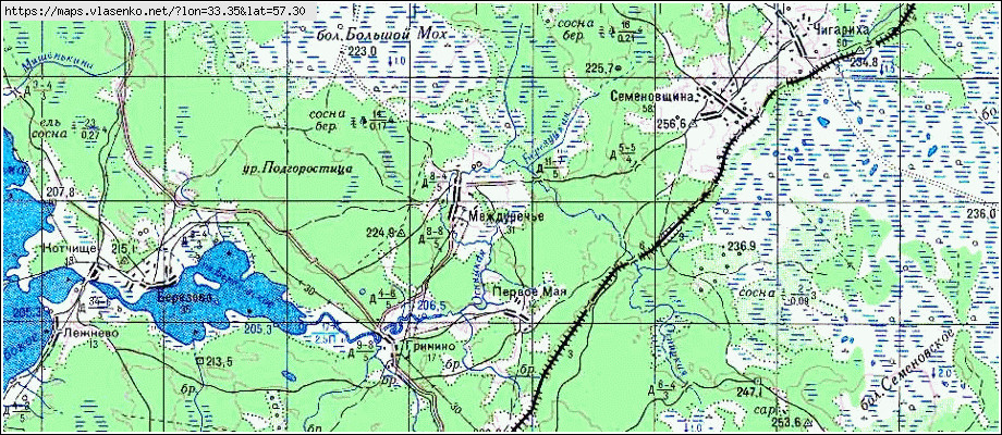 Карта осташковский район тверской области