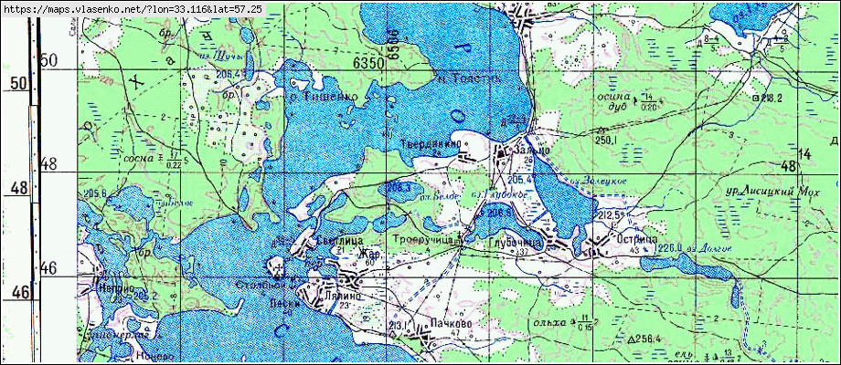 Карта района осташковского района тверской области