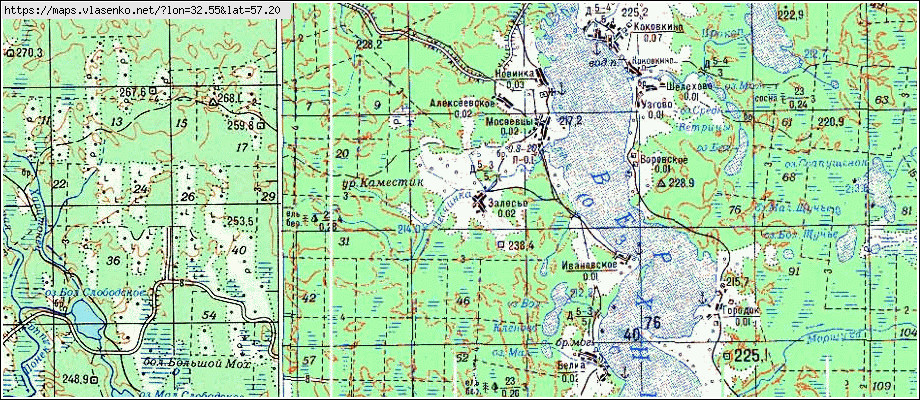 Карта осташковский район тверской области