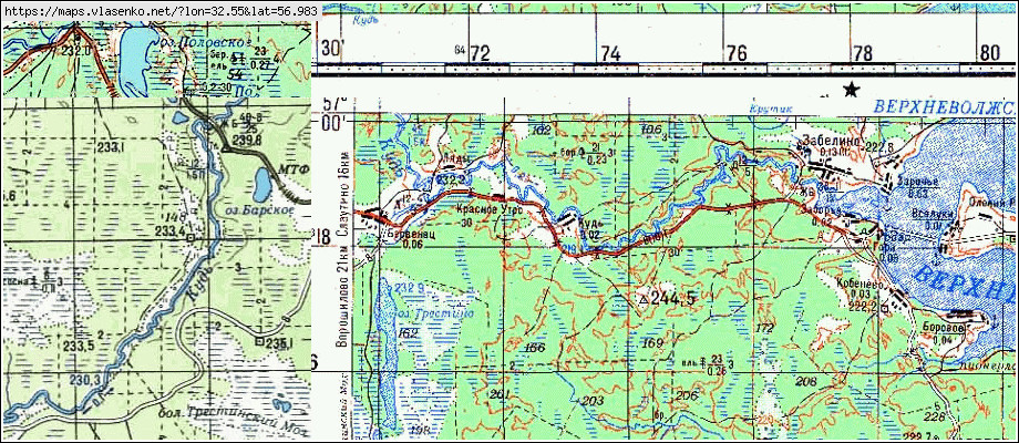 Карта пеновского района тверской области подробная