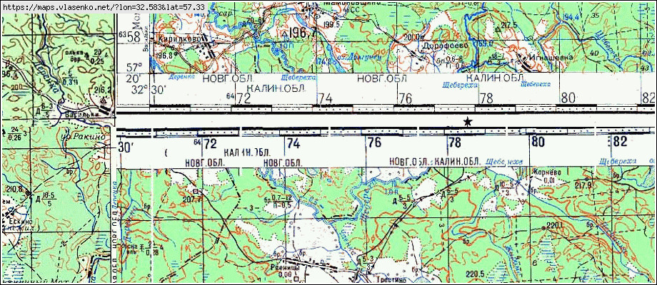 Карта пеновского района тверской области с деревнями