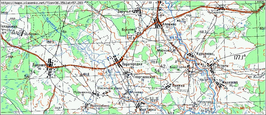 Карта георгиевское костромской области