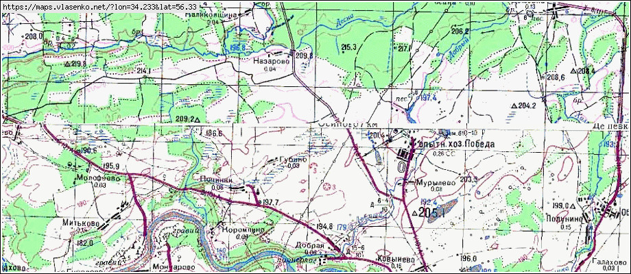 Карта ржевского района тверской области подробная смотреть с деревнями