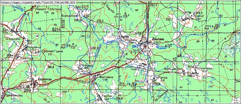 Спутниковая карта селижаровского района