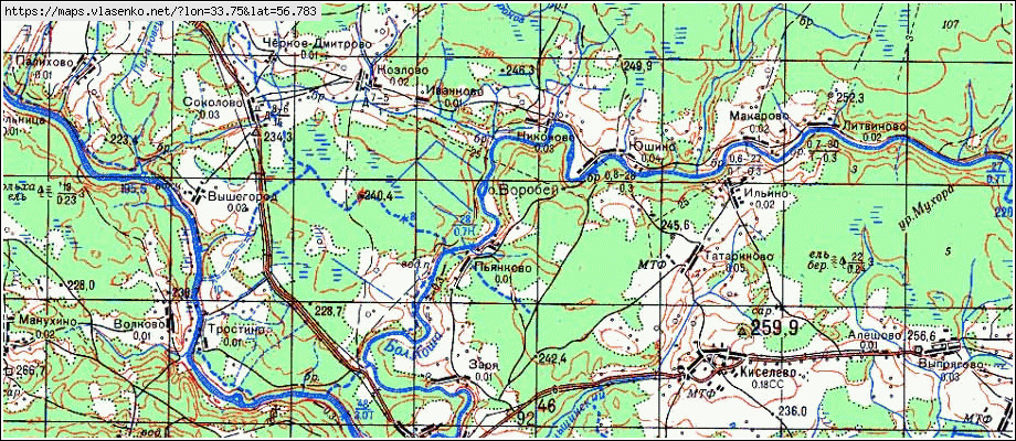 Спутниковая карта селижаровского района