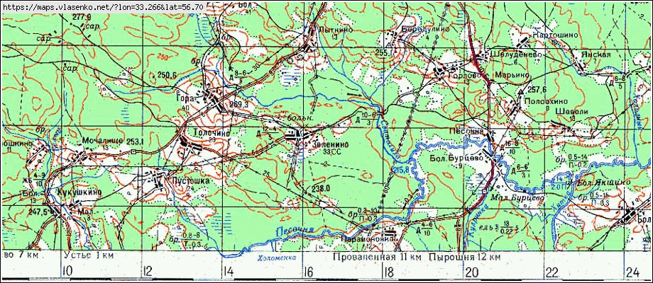 Карта заброшенных деревень тверской области