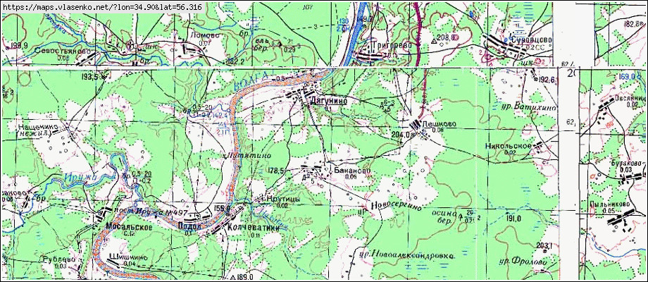 Карта бельского района тверской