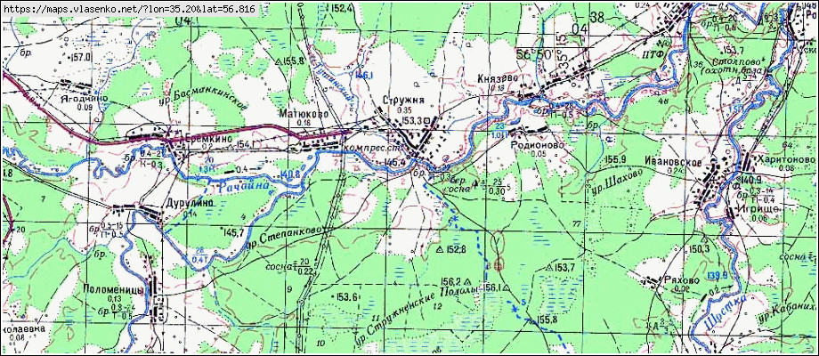 Спутниковая карта торжокского района