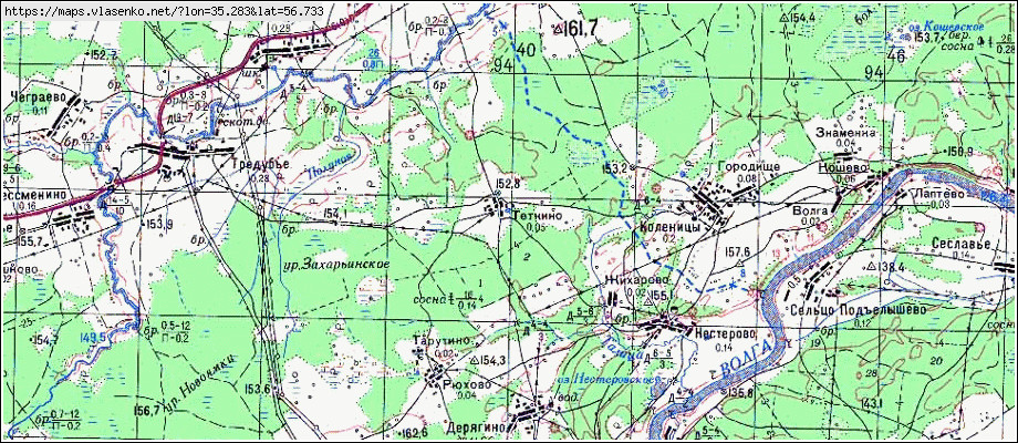 Карта торжокского района тверской области подробная