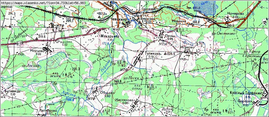 Карта торжокского района тверской области подробная