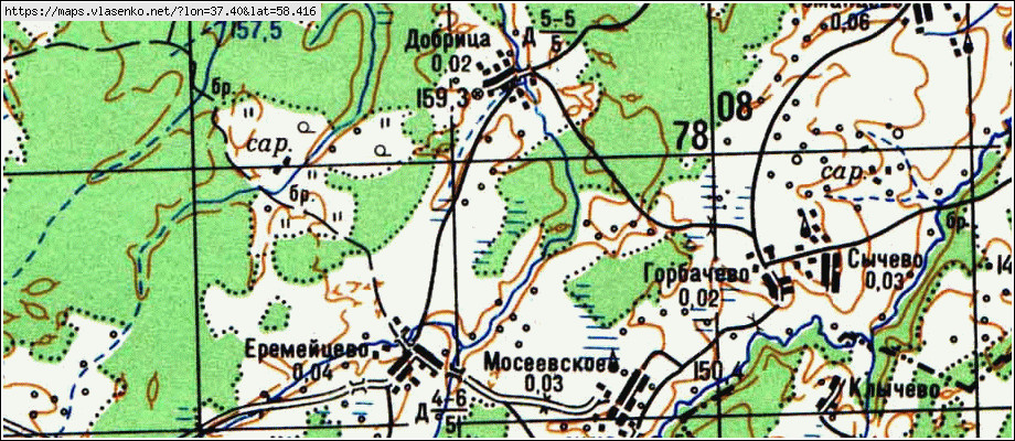 Карта весьегонского района тверской области со спутника