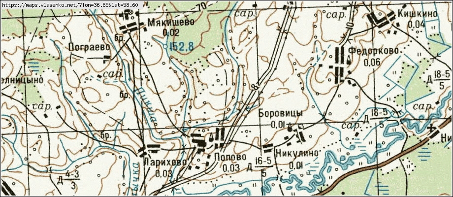 Карта весьегонского района с населенными пунктами