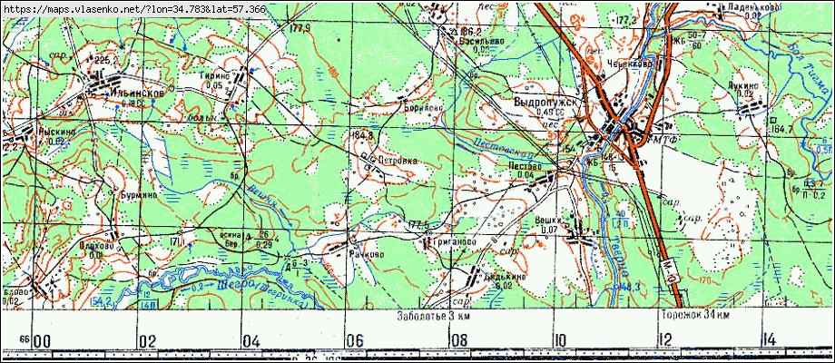 Тверская область вышневолоцкий район карта