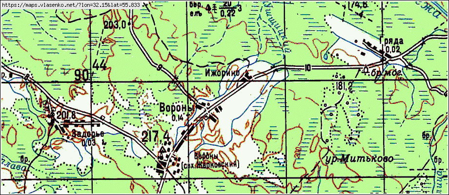 Жарковский район карта