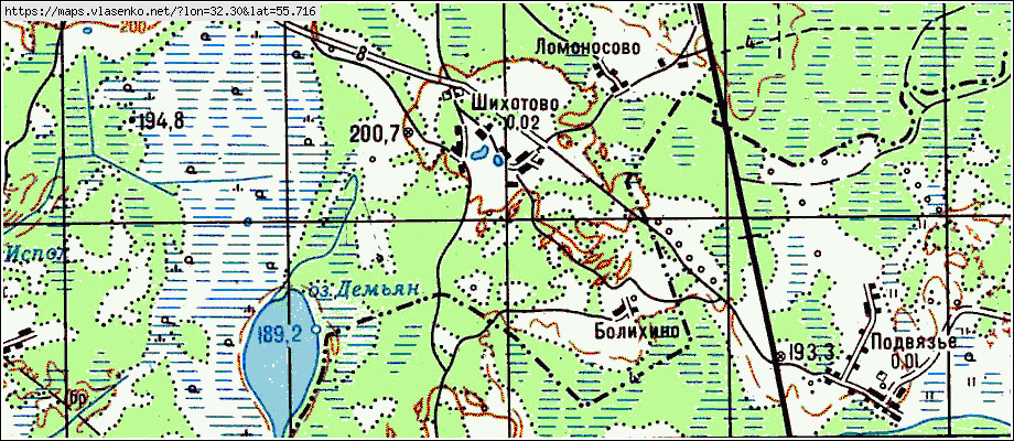 Жарковский район карта