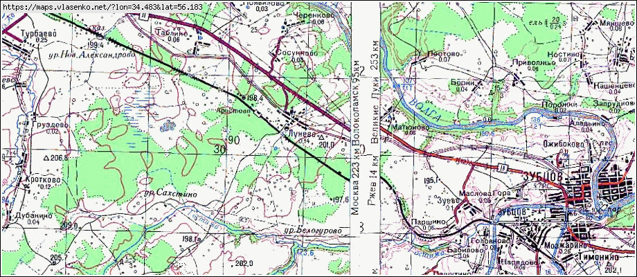 Лунево карта владимирской области