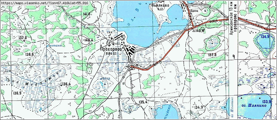 Карта красноорлово армизонский район