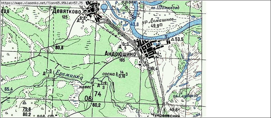 Тавдинский район карта